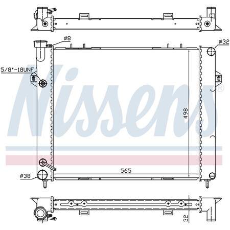 Nissen Radiator, 609891 609891